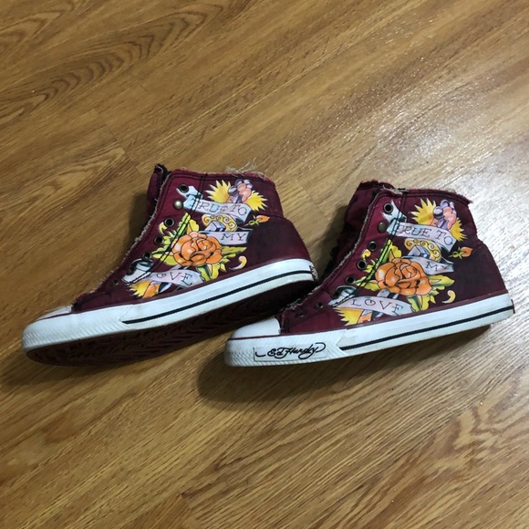 ed hardy converse womens